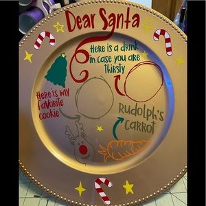 Santa treat plate